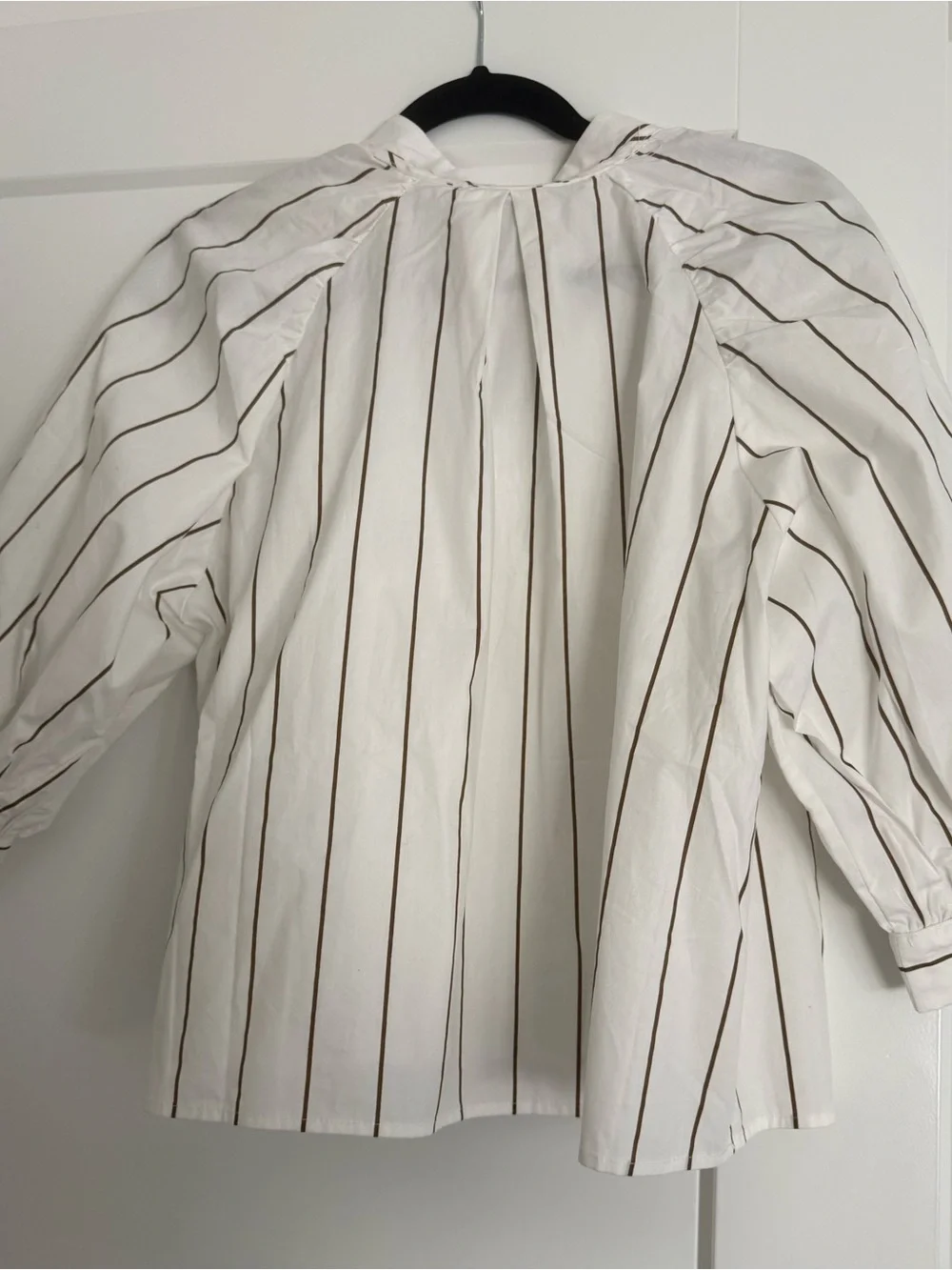 day + moon White Striped Tie-Neck Blouse - Picture 4 of 8